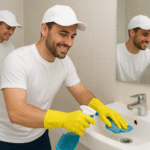 صورة جماعية لفريق شركة تنظيف في الكويت